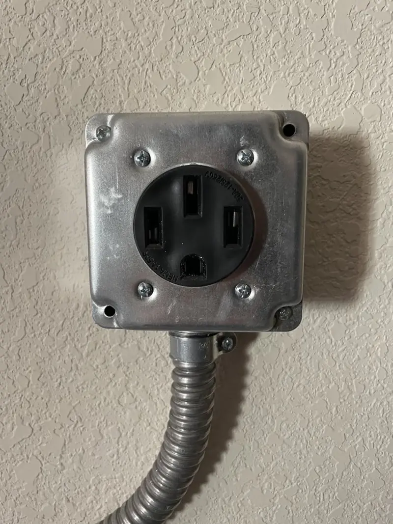 NEMA 14-50 outlet installed for Electrical Panel Upgrade in East Grand Forks